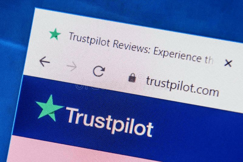 Trustpilot logo shown in a browser window